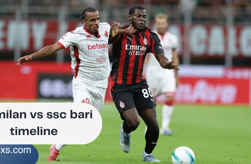 ac milan vs ssc bari timeline
